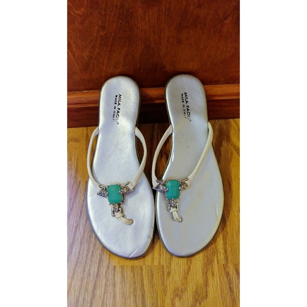 Mila Paoli Turquoise Sandals